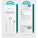 Devia wired earphones Smart jack 3,5mm white - Image 3