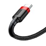 Baseus cable Cafule USB - USB-C 0,5 m 3A red-black - Image 3