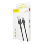 (1425) Kabelis USB2.0 A kištukas - USB C kištukas, 0.5m QC3.0 su nailoniniu šarvu Cafule juodas/pilkas BASEUS - Image 16