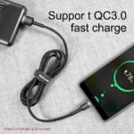 (1425) Kabelis USB2.0 A kištukas - USB C kištukas, 0.5m QC3.0 su nailoniniu šarvu Cafule juodas/pilkas BASEUS - Image 9