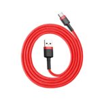 (1426) Kabelis USB2.0 A kištukas - USB C kištukas, 1.0m QC3.0 su nailoniniu šarvu raudonas BASEUS - Image 6