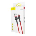 (1426) Kabelis USB2.0 A kištukas - USB C kištukas, 1.0m QC3.0 su nailoniniu šarvu raudonas BASEUS - Image 14
