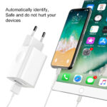 (1433) Sieninis įkroviklis 24W USB QC3.0, baltas - Image 9