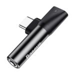 Baseus adapter L41 USB-C to USB-C - jack 3,5 mm black - Image 5