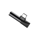 Baseus adapter L41 USB-C to USB-C - jack 3,5 mm black - Image 7