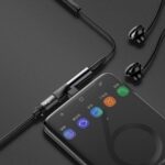 Baseus adapter L41 USB-C to USB-C - jack 3,5 mm black - Image 9
