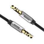 (1417) Jungiamasis garso kabelis 3.5mm-3.5mm stereo, 1m pilkas / juodas BASEUS - Image 3
