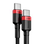 Baseus cable Cafule PD USB-C - USB-C 2,0 m 5A red-black 100W - Image 5