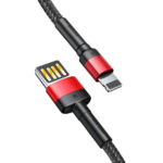 Baseus cable Cafule PD USB-C - USB-C 2,0 m 5A red-black 100W - Image 11