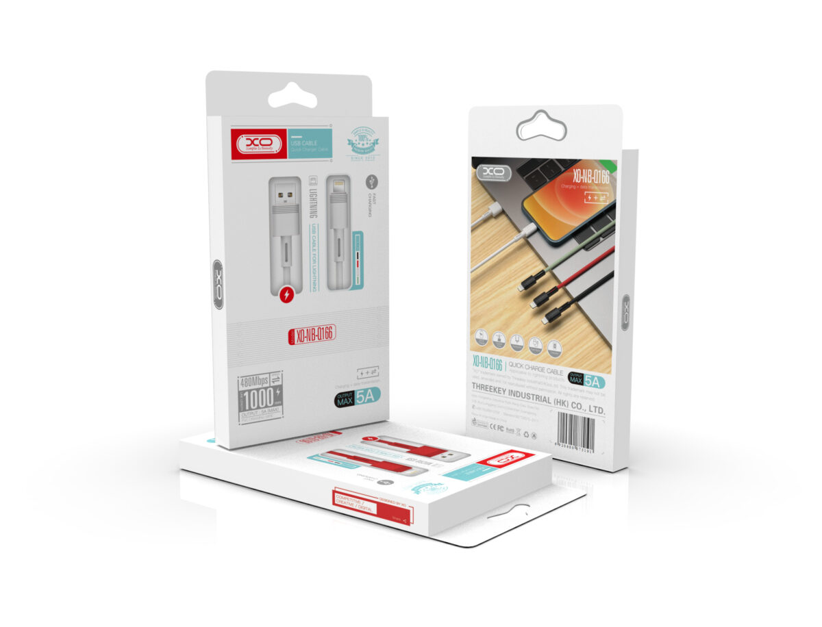 XO cable NB-Q166 USB - USB-C 1,0 m 5A red - Image 3