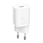 (1470) Sieninis įkroviklis Super Si 20W USB-C QC3.0 PD su Lightning 1m laidu, baltas - Image 4