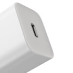 (1470) Sieninis įkroviklis Super Si 20W USB-C QC3.0 PD su Lightning 1m laidu, baltas - Image 6