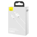 (1412) Kabelis USB2.0 A kištukas - IP Lightning kištukas 1.0m baltas Superior serijos BASEUS - Image 7