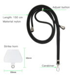 Universal neck strap for phones black - Image 5