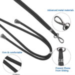 Universal neck strap for phones black - Image 4