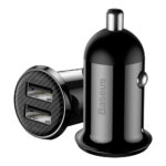 (1434) Automobilinis įkroviklis 12-24V 2xUSB 4.8A, juodas - Image 3