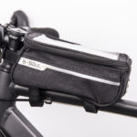 Waterproof bike frame bag with phone holder black - Image 4