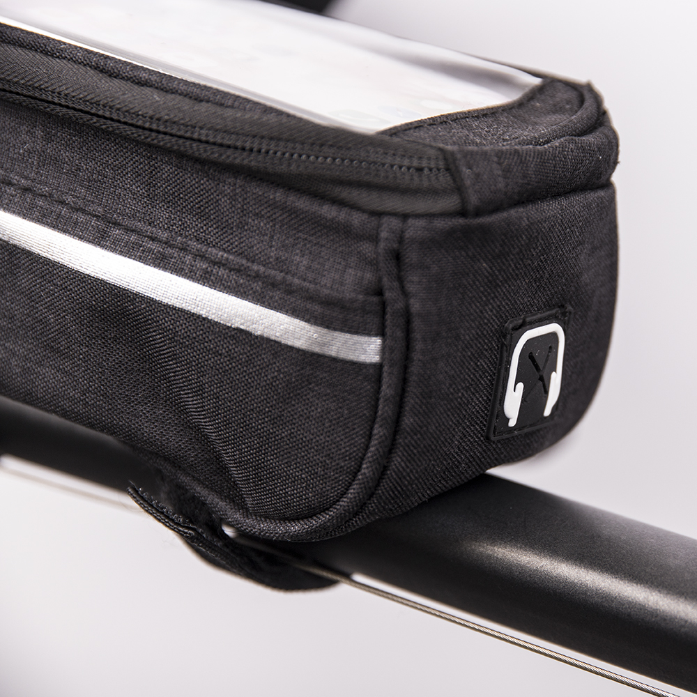 239064_oryg Waterproof bike frame bag with phone holder black - Image 5