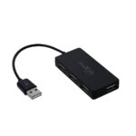 Maxlife Home Office USB 2.0 hub USB - 4x USB 0,15 m black + cable 1,5 m - Image 3