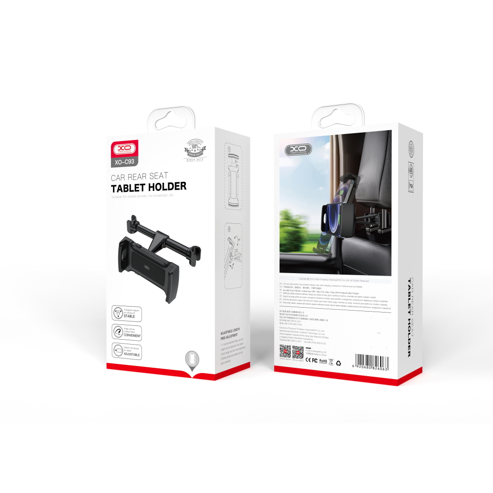 262670_oryg XO car holder C93 black for back seat tablet smartphone - Image 3