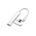 HAVIT USB HUB HB41 USB-C 1x USB 3.0 3xUSB 2.0 silver - Image 4