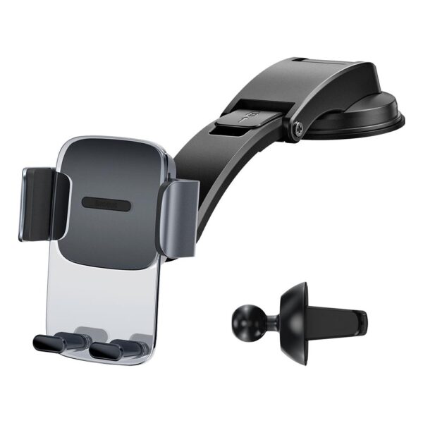 (1464) Automobilinis laikiklis 4.7-6.7" ekranų telefonams, juodas