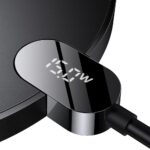 Baseus wireless charger Digital LED 2 15W black - Image 7