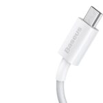 (1418) Kabelis USB2.0 A kištukas - micro USB kištukas 1.0m 2A baltas Superior serija BASEUS - Image 4