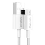 (1418) Kabelis USB2.0 A kištukas - micro USB kištukas 1.0m 2A baltas Superior serija BASEUS - Image 3