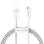 (1418) Kabelis USB2.0 A kištukas - micro USB kištukas 1.0m 2A baltas Superior serija BASEUS
