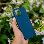 Satin case for Samsung Galaxy S21 FE dark blue - Image 9