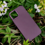 Satin case for iPhone X / XS burgundy - Image 8