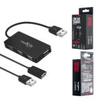 Maxlife Home Office USB 2.0 hub USB - 4x USB 0,15 m black + cable 1,5 m - Image 6