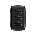 (1449) Sieninis įkroviklis 17W 3xUSB 3.4A, juodas - Image 4
