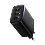 (1449) Sieninis įkroviklis 17W 3xUSB 3.4A, juodas - Image 5