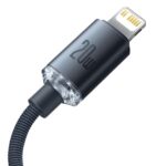 Baseus cable Crystal Shine USB-C - Lightning 2,0 m 20W black - Image 4