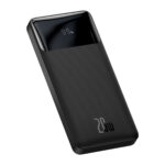 Baseus LiPo PowerBank 10000mAh 20W 2xUSB + USB-C Bipow juoda - Image 3
