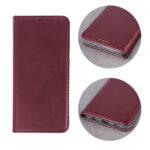 Smart Magnetic case for Xiaomi 14T Pro burgundy - Image 4