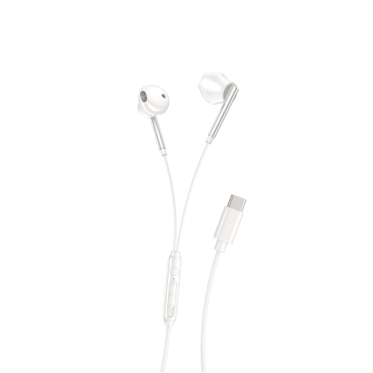 314382_oryg XO wired earphones EP66 USB-C white - Image 1