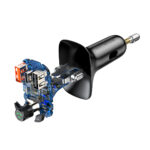 Automobilinis FM moduliatorius su  Bluetooth 12-24V 2xUSB + USB-C, juodas - Image 4