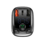 Automobilinis FM moduliatorius su  Bluetooth 12-24V 2xUSB + USB-C, juodas - Image 5