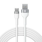 Forever Flexible cable USB - USB-C 1,0 m 3A white - Image 4