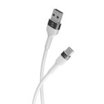 Forever Flexible cable USB - USB-C 1,0 m 3A white - Image 5