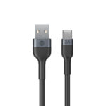 Forever Flexible cable USB - USB-C 1,0 m 3A black - Image 3