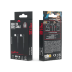 Maxlife MXUC-09 angle cable USB-C - USB-C 1,0 m 60W black - Image 7