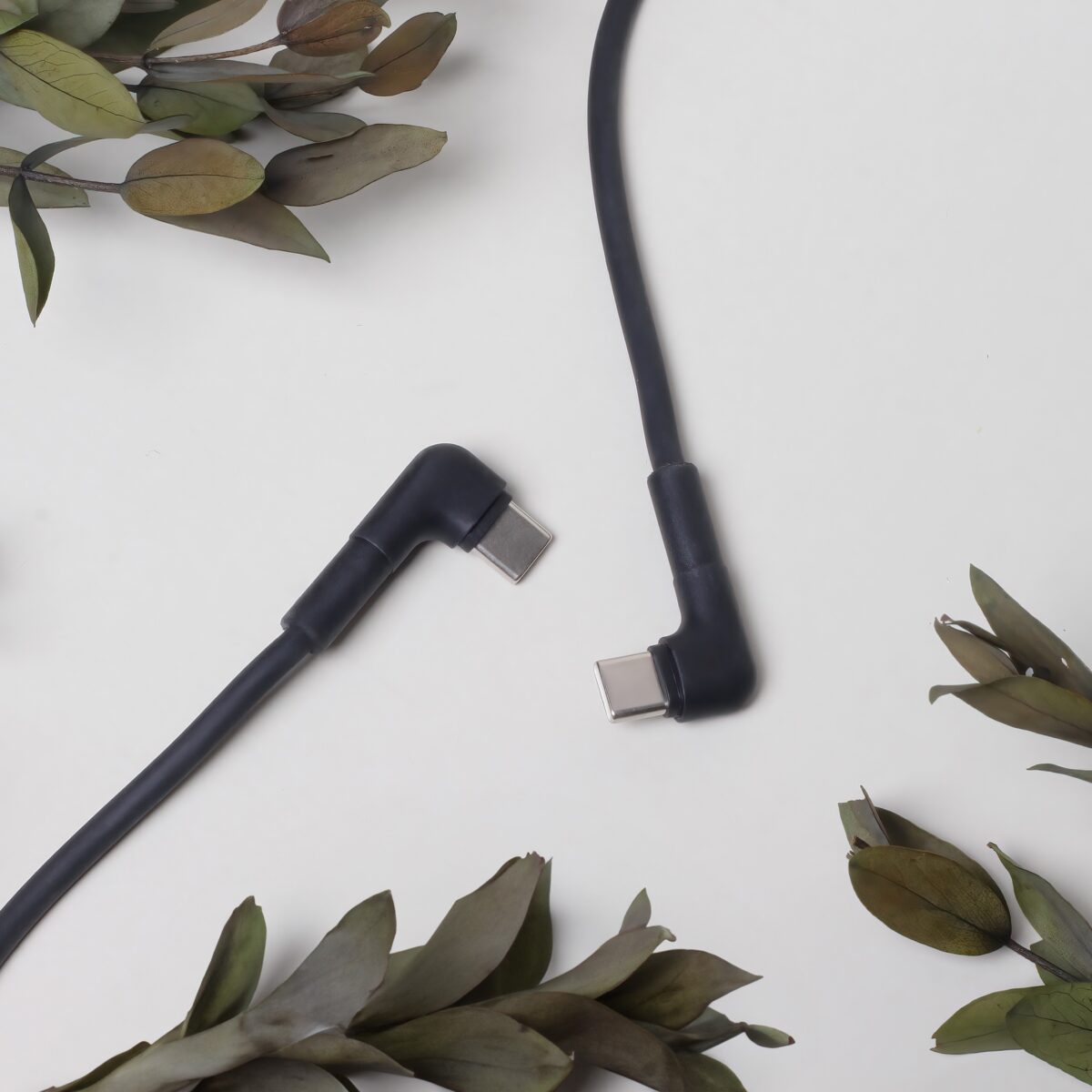 Maxlife MXUC-09 angle cable USB-C - USB-C 1,0 m 60W black - Image 5