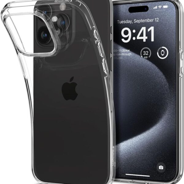 Spigen Liquid Crystal case for iPhone 15 Pro 6,1" crystal clear