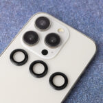 Set of lens glasses for iPhone 14 / 14 Plus black frame (2 pcs) - Image 4