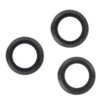 Set of lens glasses for iPhone 16 Plus 6,7 black frame (2pcs) - Image 5