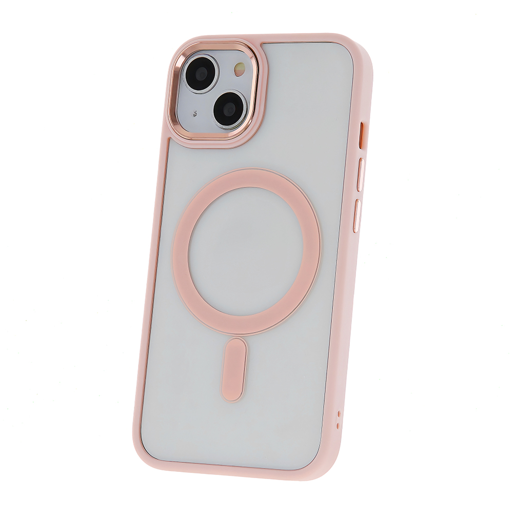 360472_oryg-1 Satin Clear Mag case for iPhone 13 6,1" pink - Image 3